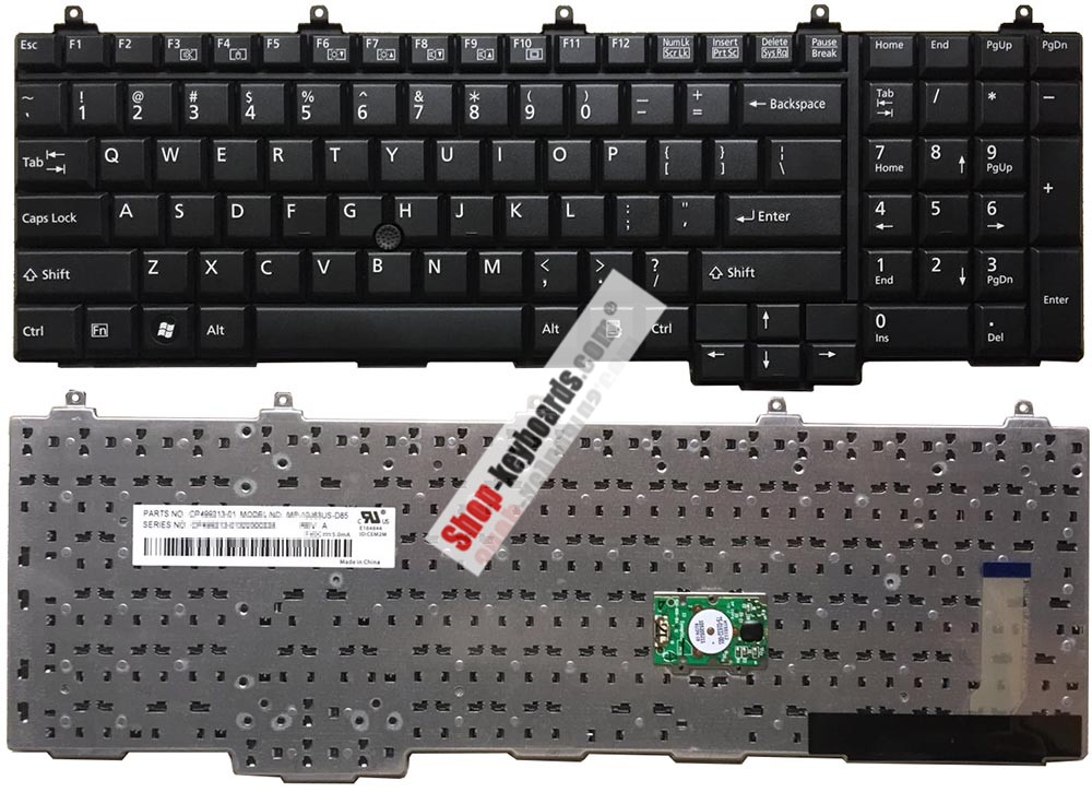 Fujitsu MP-10J63U4-D85 Keyboard replacement