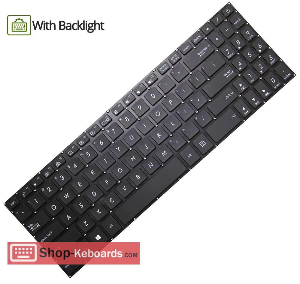 Asus 0KNB0-5600BE00 Keyboard replacement