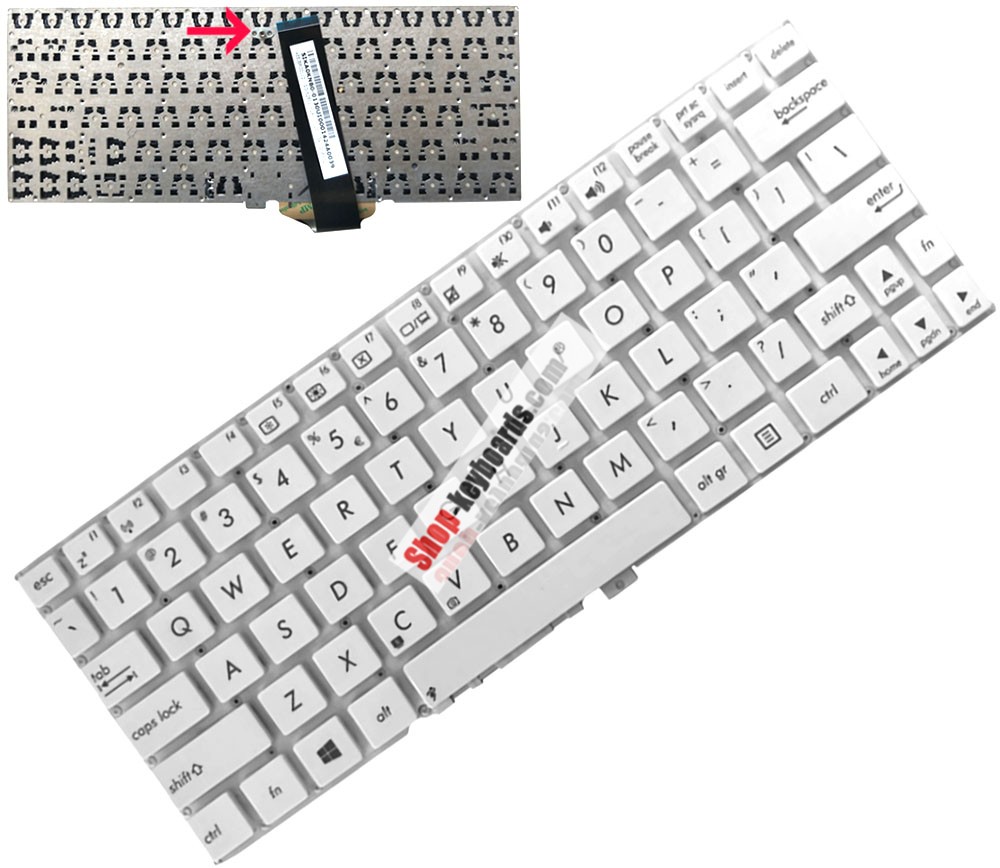 Asus 0KNB0-0105IT00 Keyboard replacement