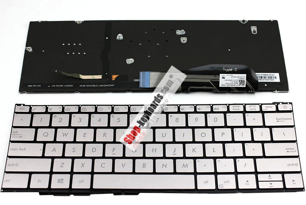 Asus ASM16B93U4J528 Keyboard replacement
