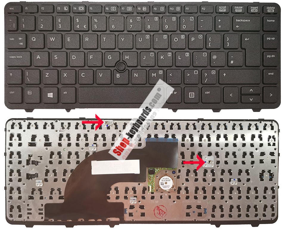 HP 738688-B31 Keyboard replacement