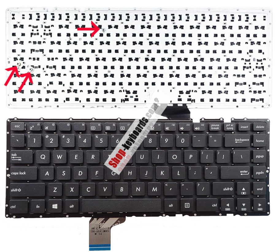 Asus MP-13K86D0-920B Keyboard replacement