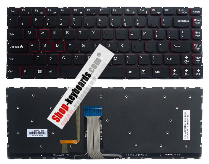 Lenovo 5CB0K44760 Keyboard replacement