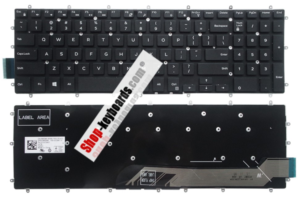Dell Inspiron 17-5765 Keyboard replacement