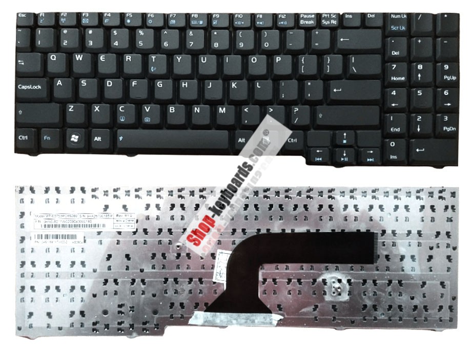 Asus G71GX Keyboard replacement
