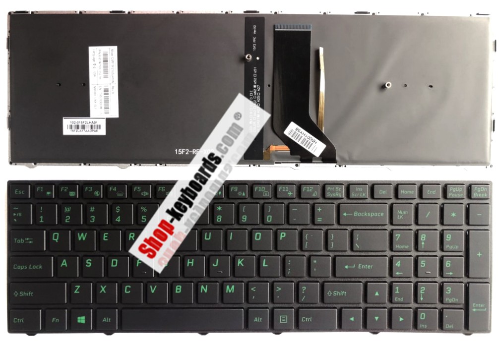 Clevo CVM15F26D0J430N Keyboard replacement