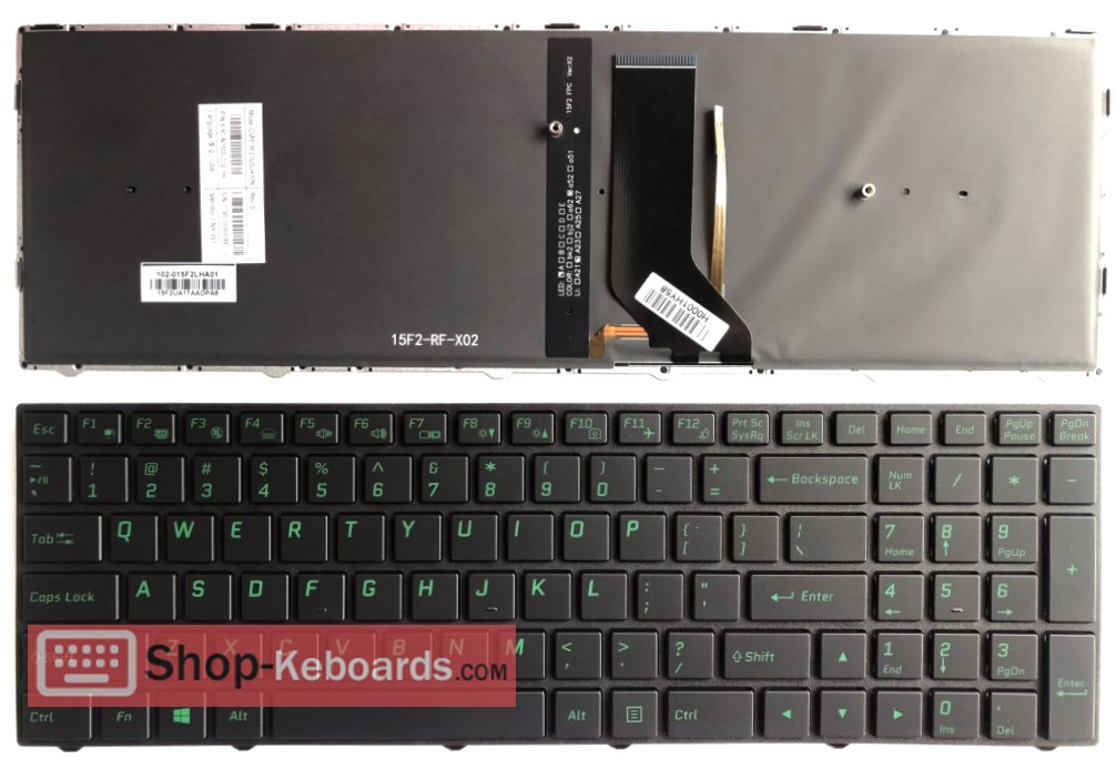 Clevo CVM15F26P0J430N Keyboard replacement