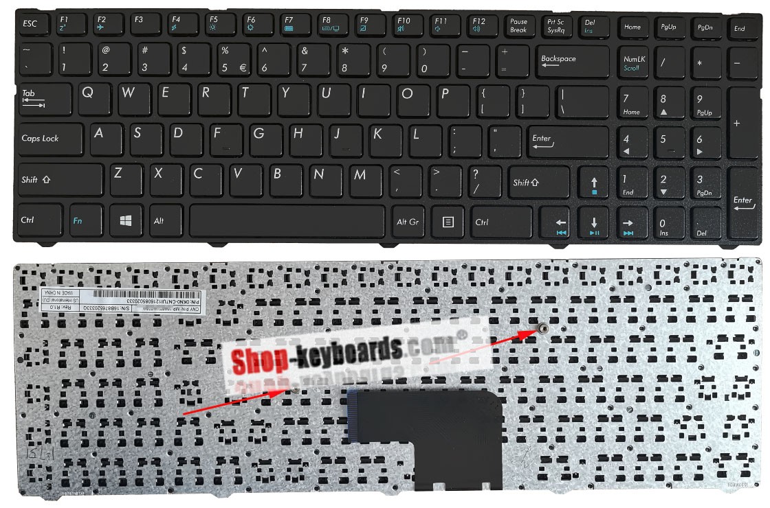 Medion MP-13A83U4-528A1 Keyboard replacement