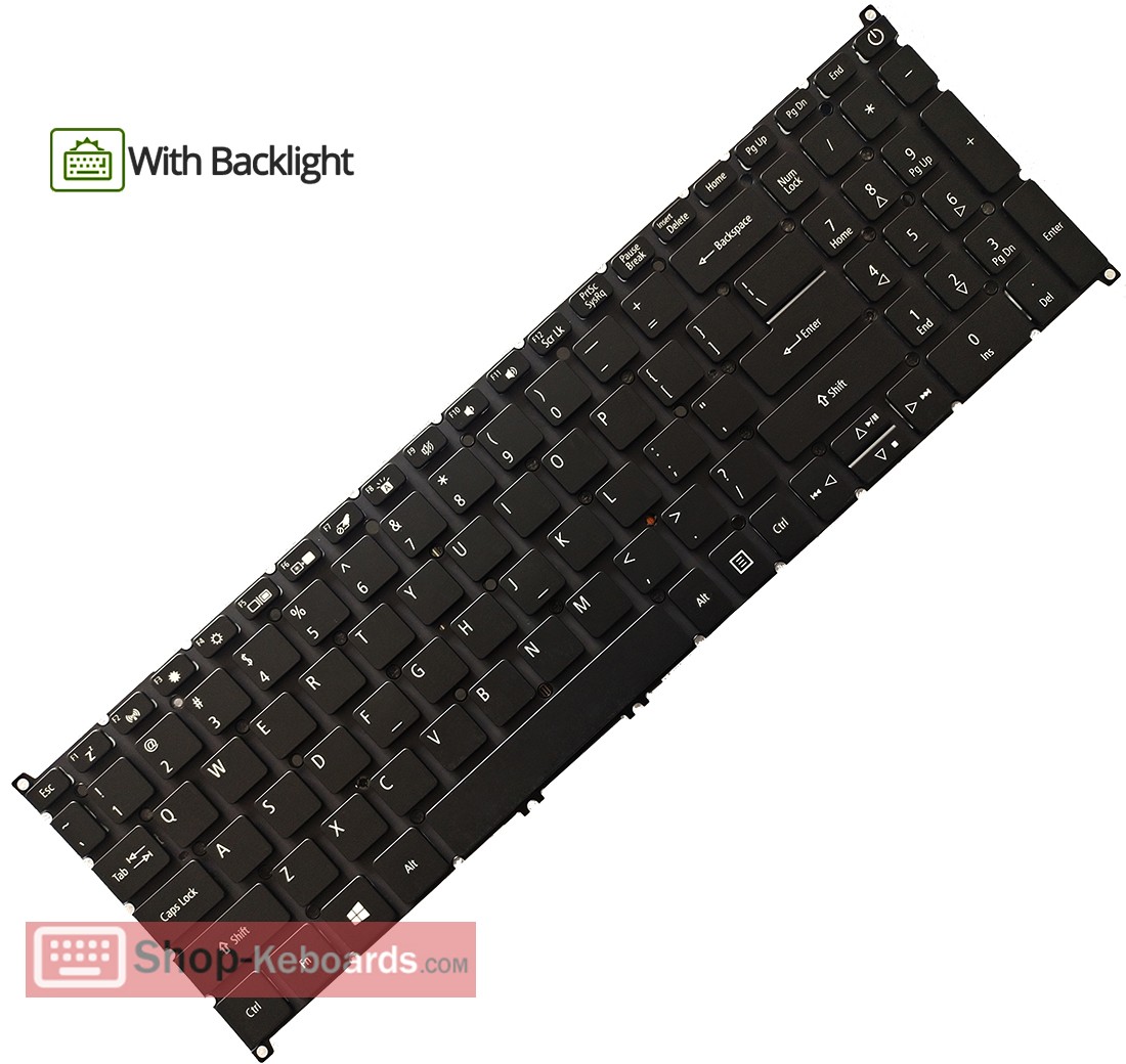 Acer ASPIRE A715-74G-50U5  Keyboard replacement