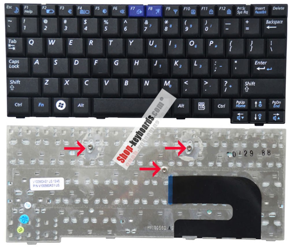 Samsung NC10 WI0X S3G Keyboard replacement