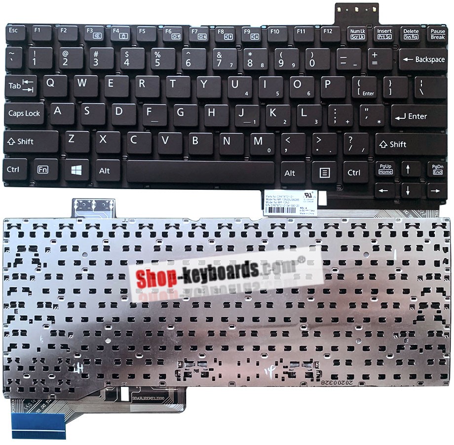 Fujitsu MP-13N36B06D85 Keyboard replacement