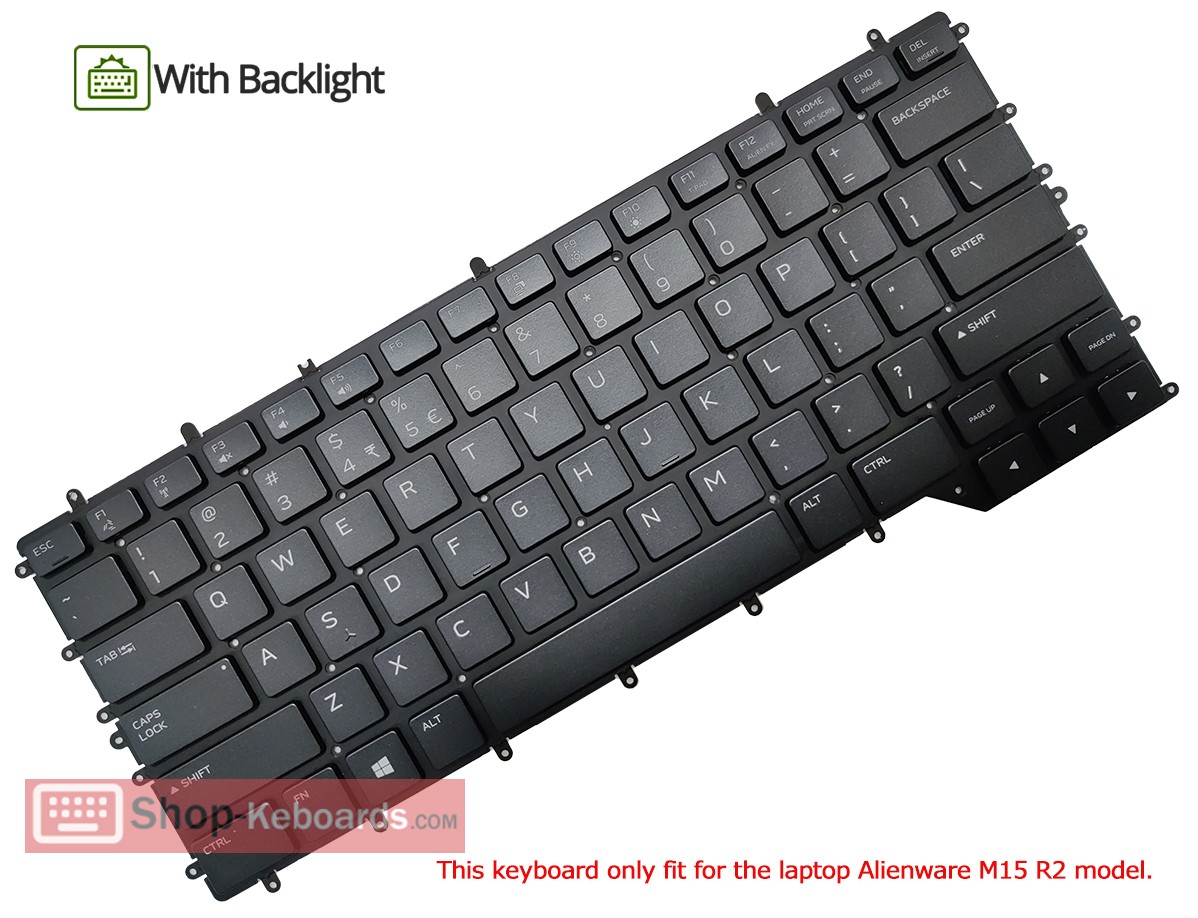 Dell Alienware M15 R2 2019 Keyboard replacement