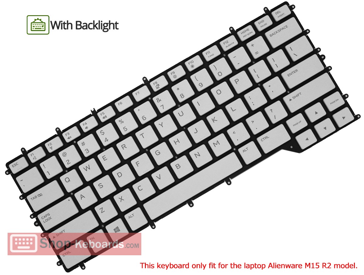 Dell Alienware M15 R2 2019 Keyboard replacement