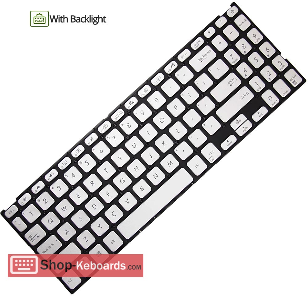 Asus R521JA Keyboard replacement