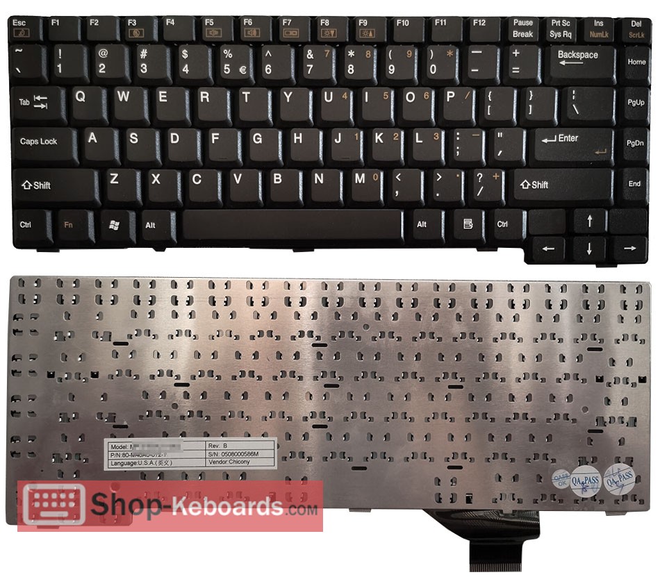 Clevo MobiNote M450 Keyboard replacement