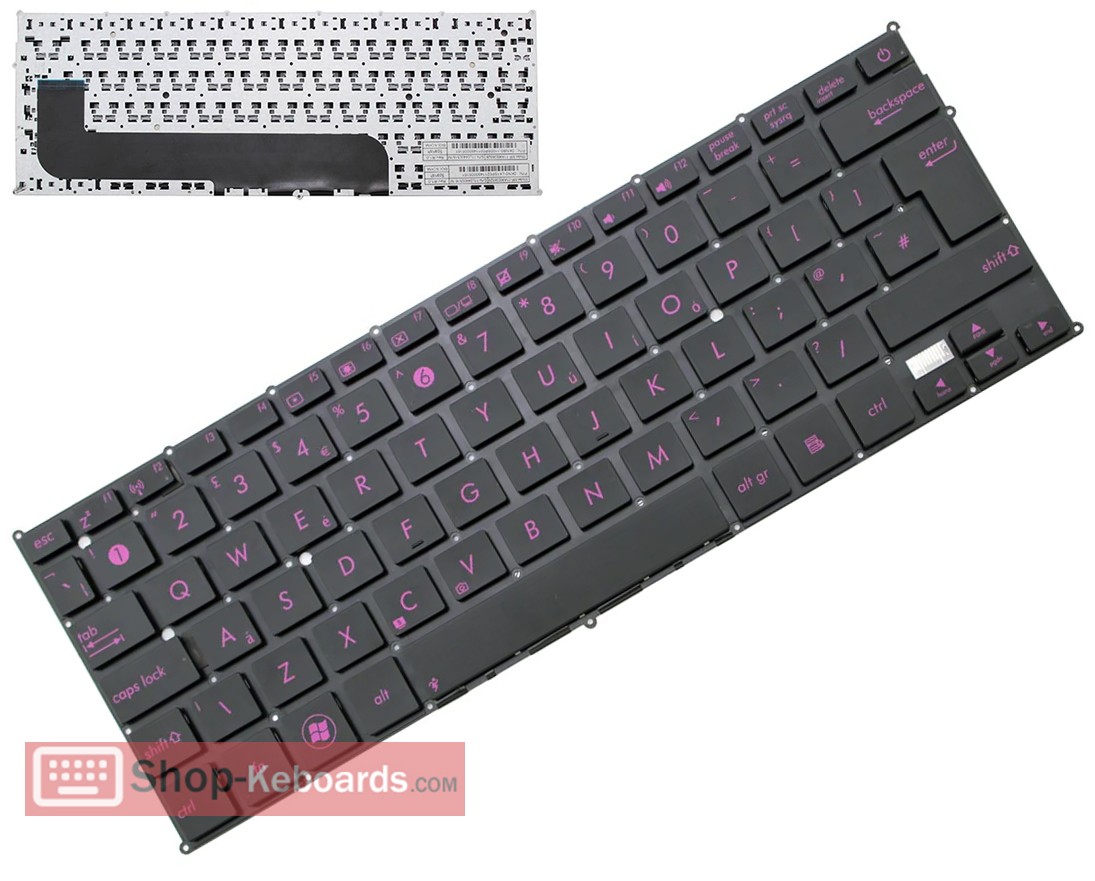 Asus MP-11A96HU66982  Keyboard replacement
