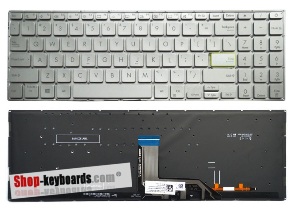 Asus K513EA-BQ303TS  Keyboard replacement