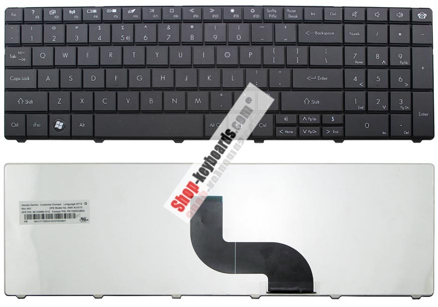 Packard Bell PK130C2A00 Keyboard replacement