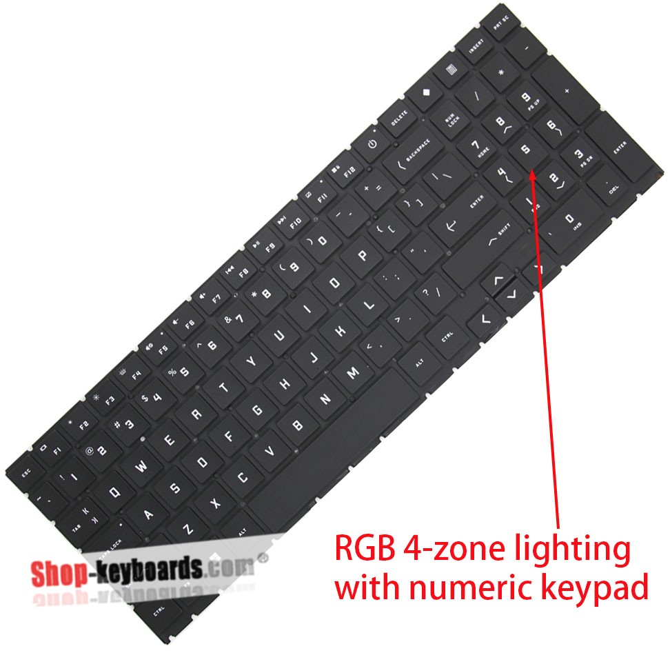 HP OMEN 15-EN0013DX Keyboard replacement