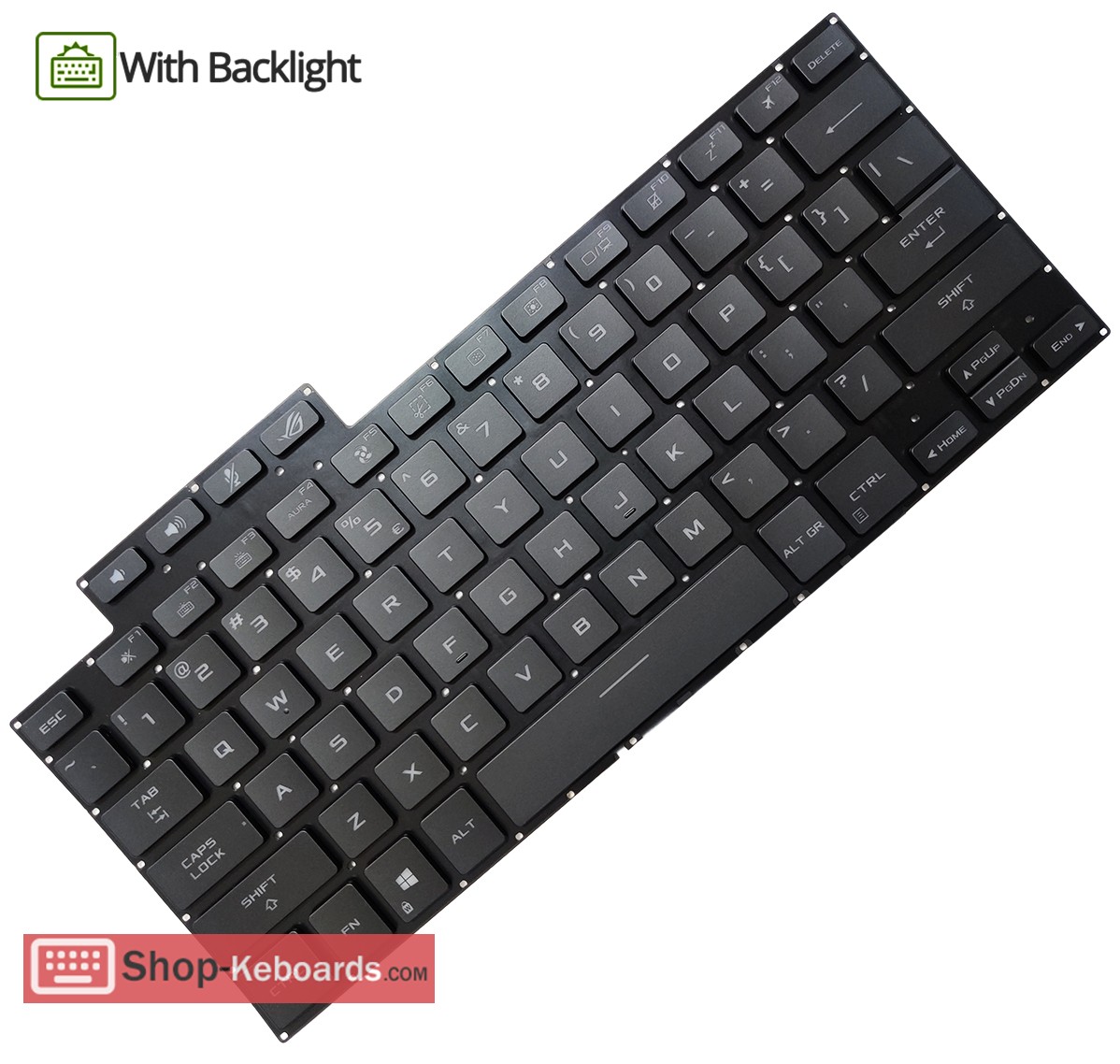 Asus ROG FLOW X13 GV301QH-K5462TS Keyboard replacement