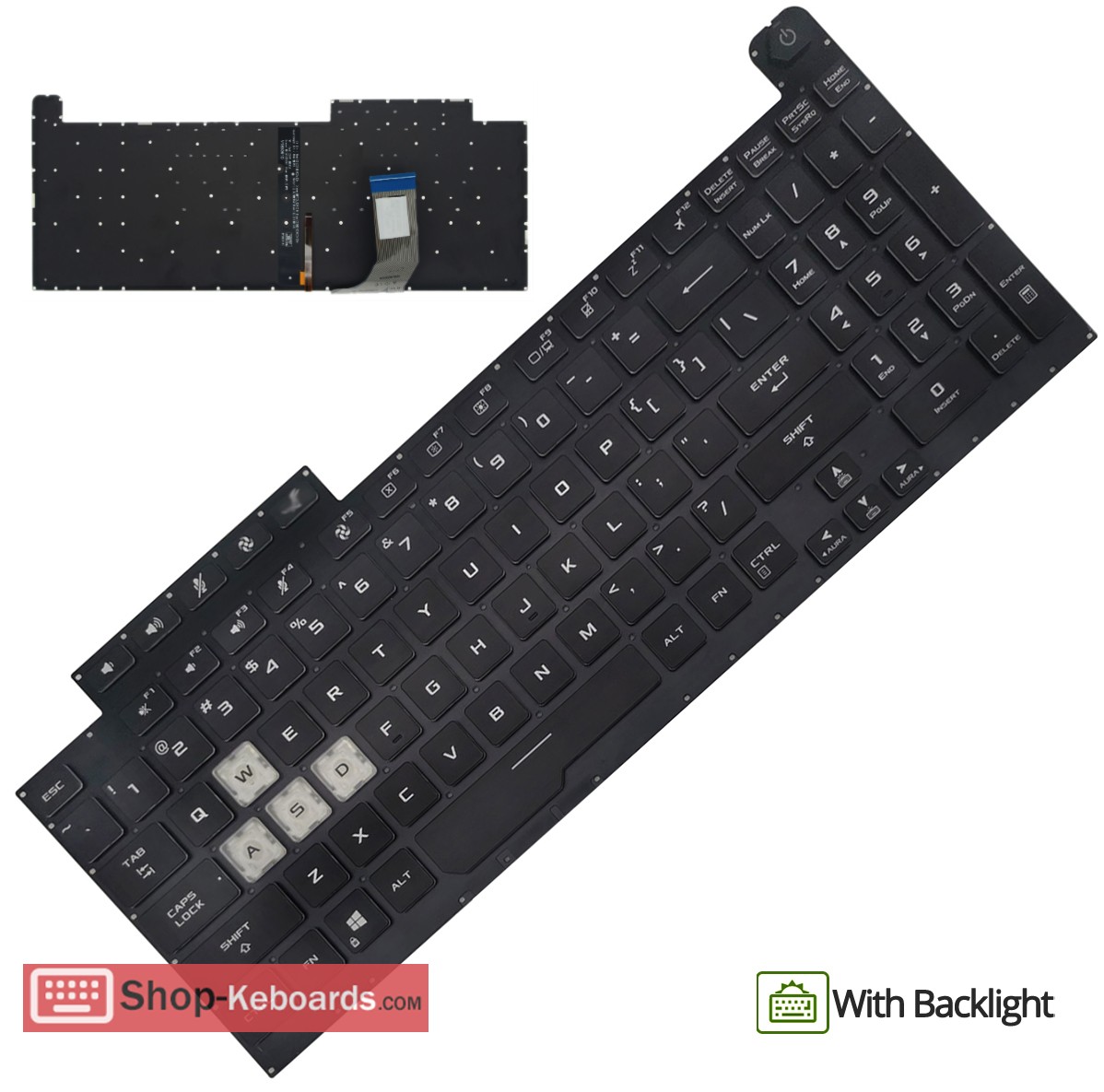 Asus rog-g731gt-h7114t-H7114T  Keyboard replacement
