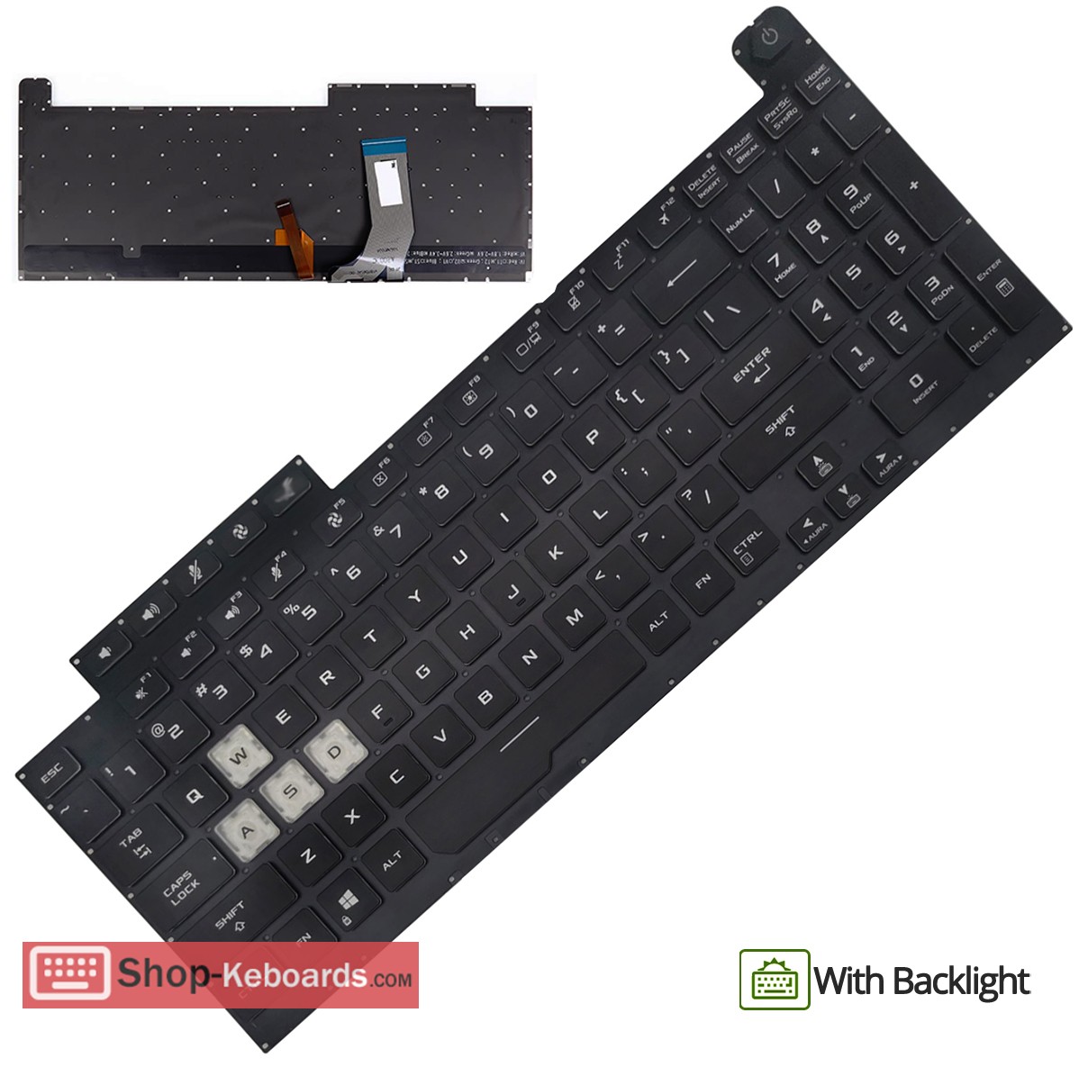 Asus ROG G712LV-H7007T  Keyboard replacement