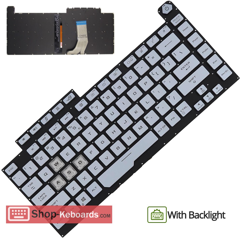 Asus 0KNR0-461TSF00  Keyboard replacement
