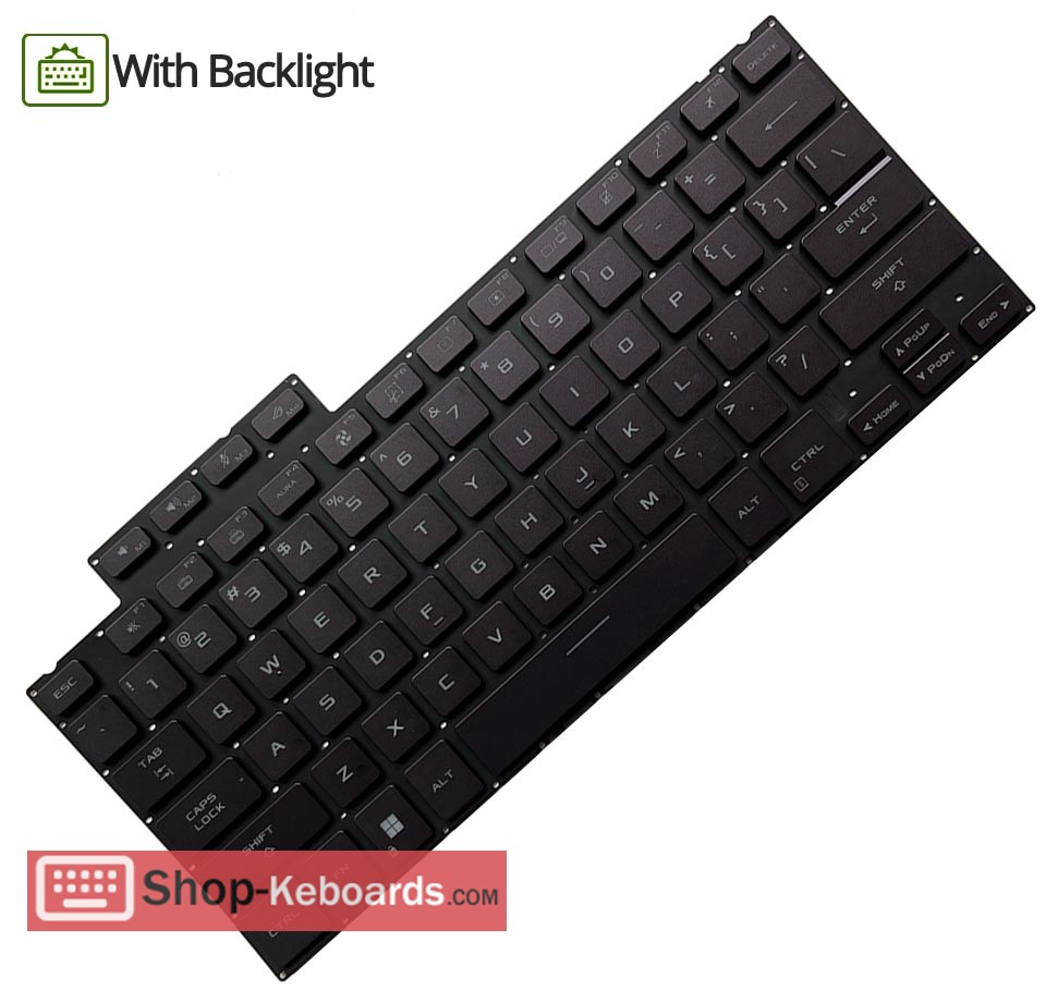 Asus ga402rj-l4086-L4086  Keyboard replacement