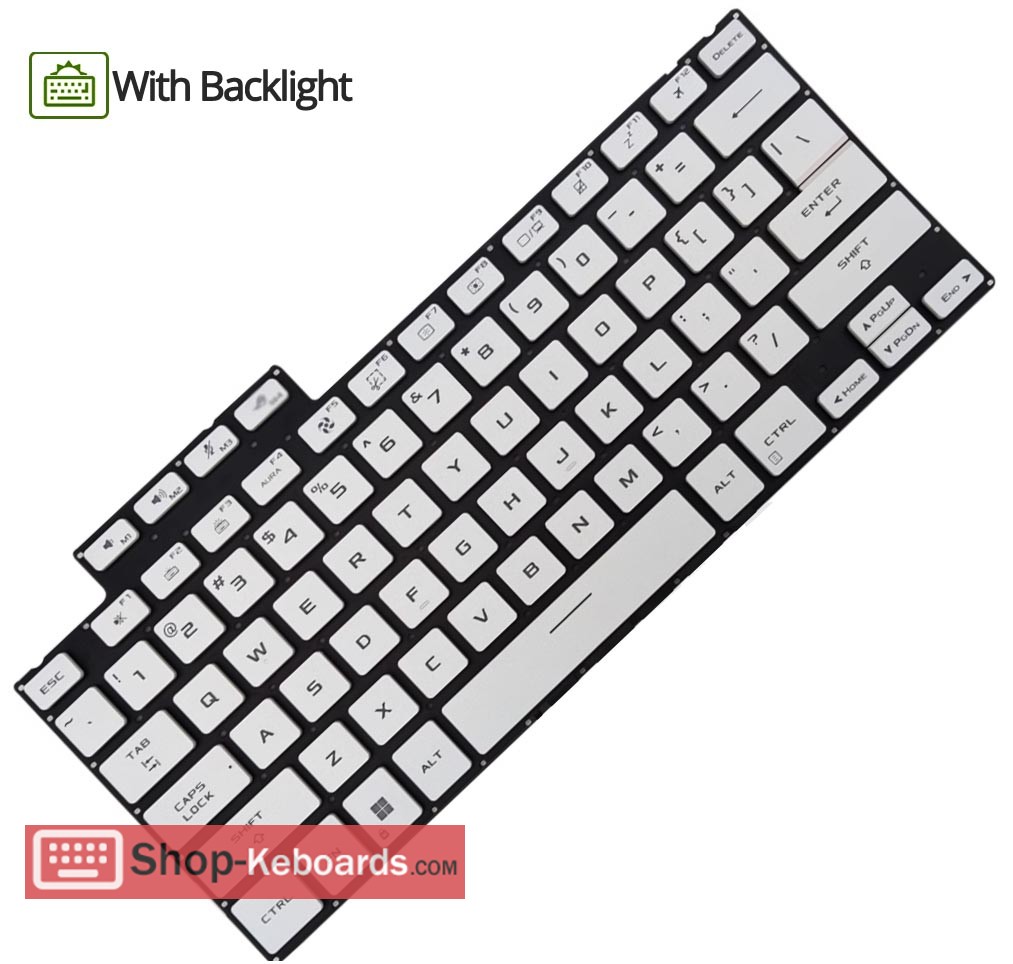Asus 0KNR0-281FUK00 Keyboard replacement