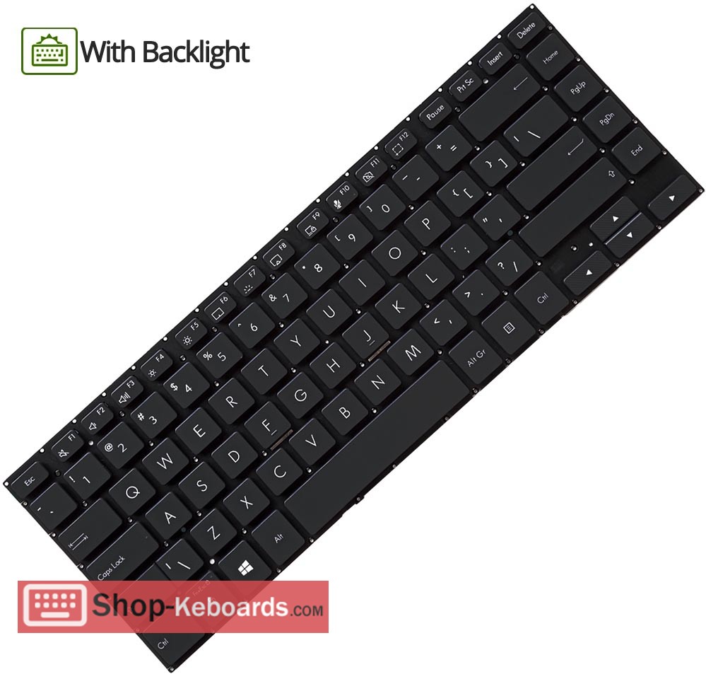 Asus 0KNB0-462ABR00  Keyboard replacement