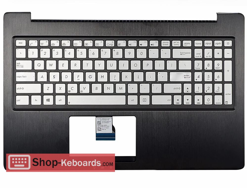 Asus 9Z.N8SBU.H0J Keyboard replacement