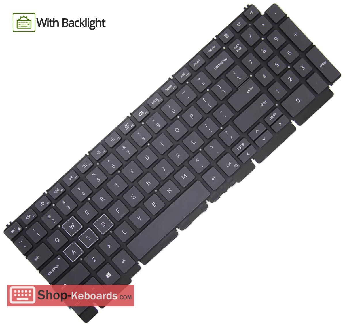 Dell P102F003 Keyboard replacement