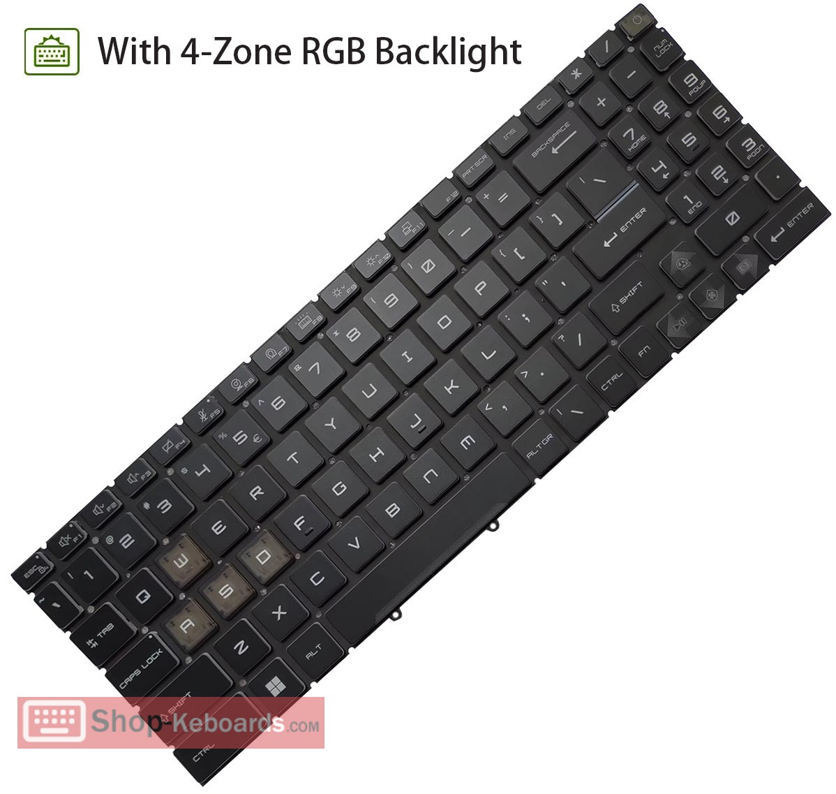 MSI Katana 17 B13UCXK Keyboard replacement