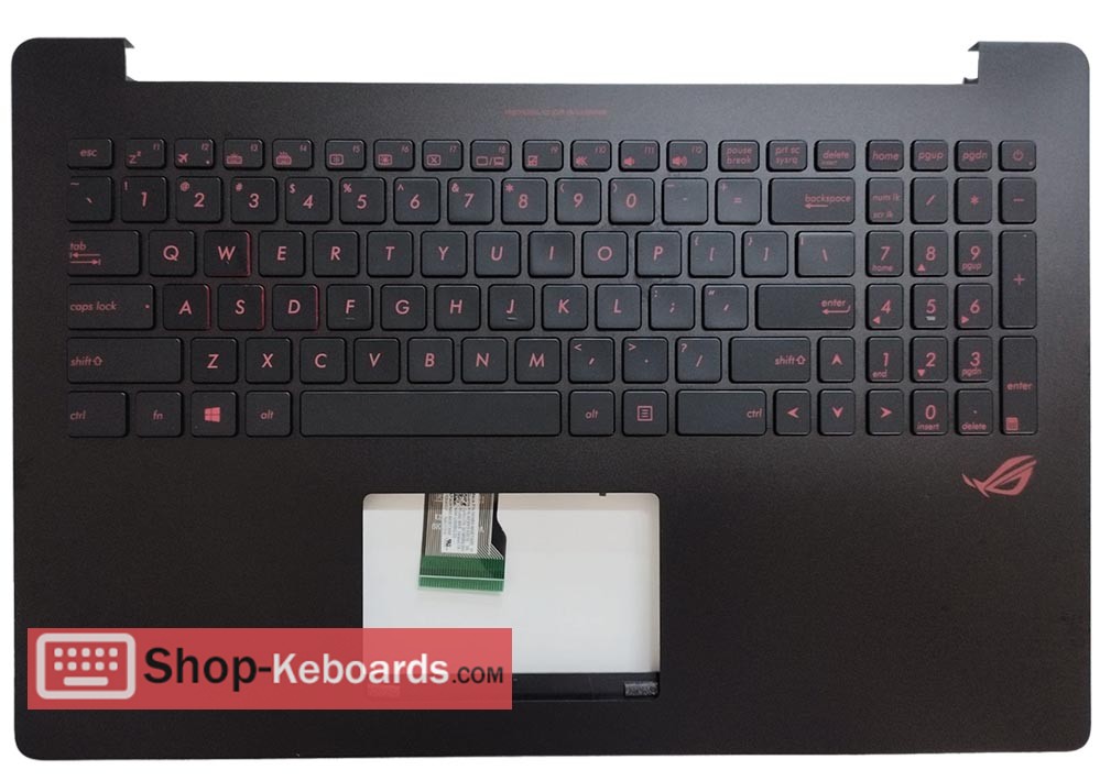 Asus N501JW-FI281P  Keyboard replacement