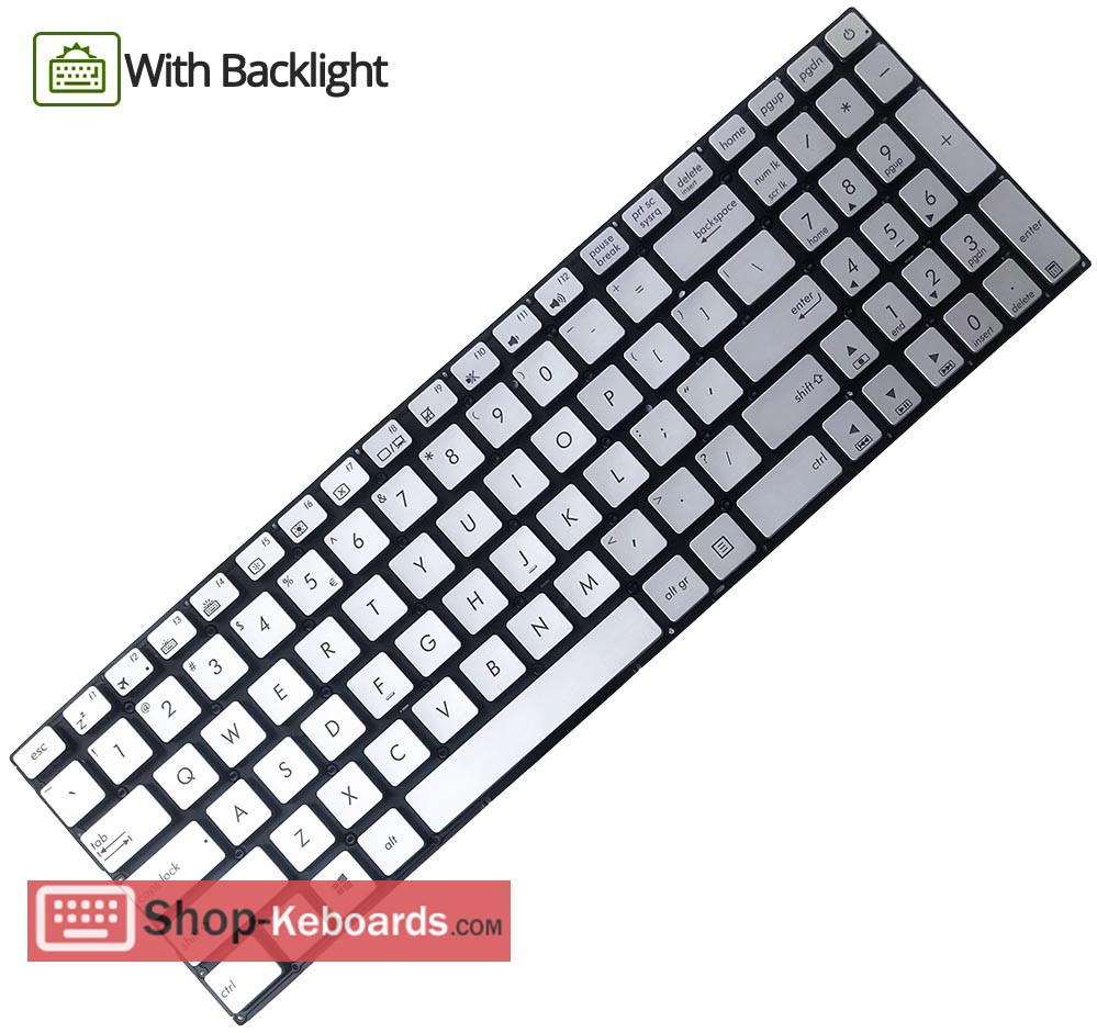 Asus 0KNB0-662MLA00  Keyboard replacement