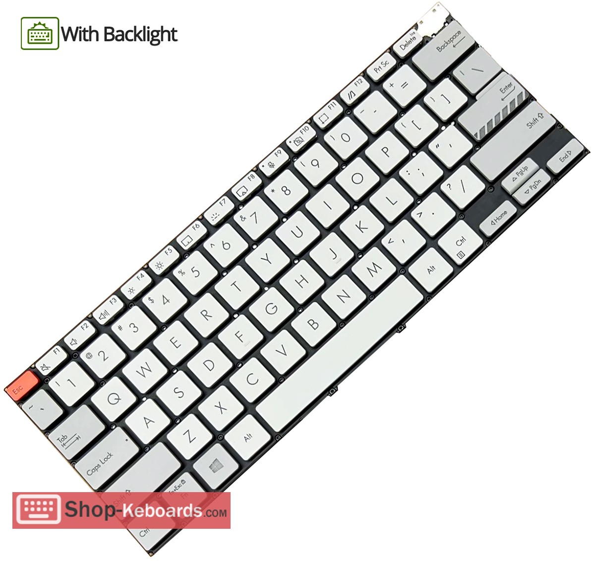 Asus N7400PC-OLED714  Keyboard replacement