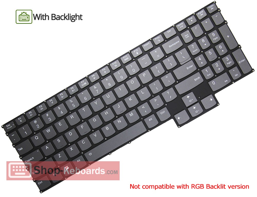 Lenovo Legion S7 16APH8 Type 82Y4 Keyboard replacement