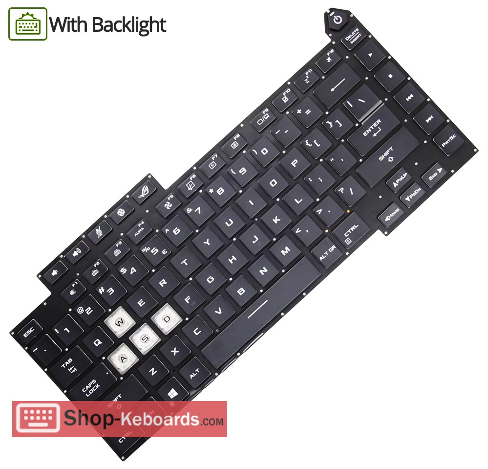 Asus 0KNR0-4810BG00  Keyboard replacement