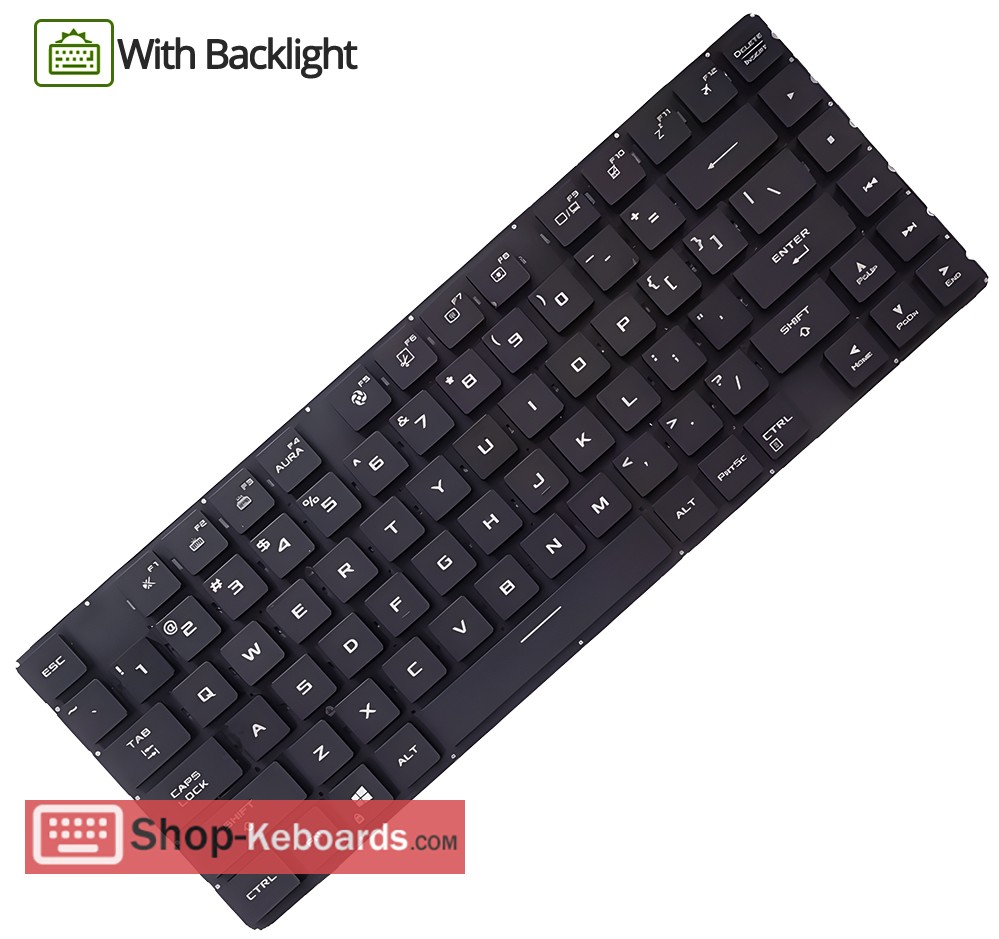 Asus 0KNR0-4630US00 Keyboard replacement