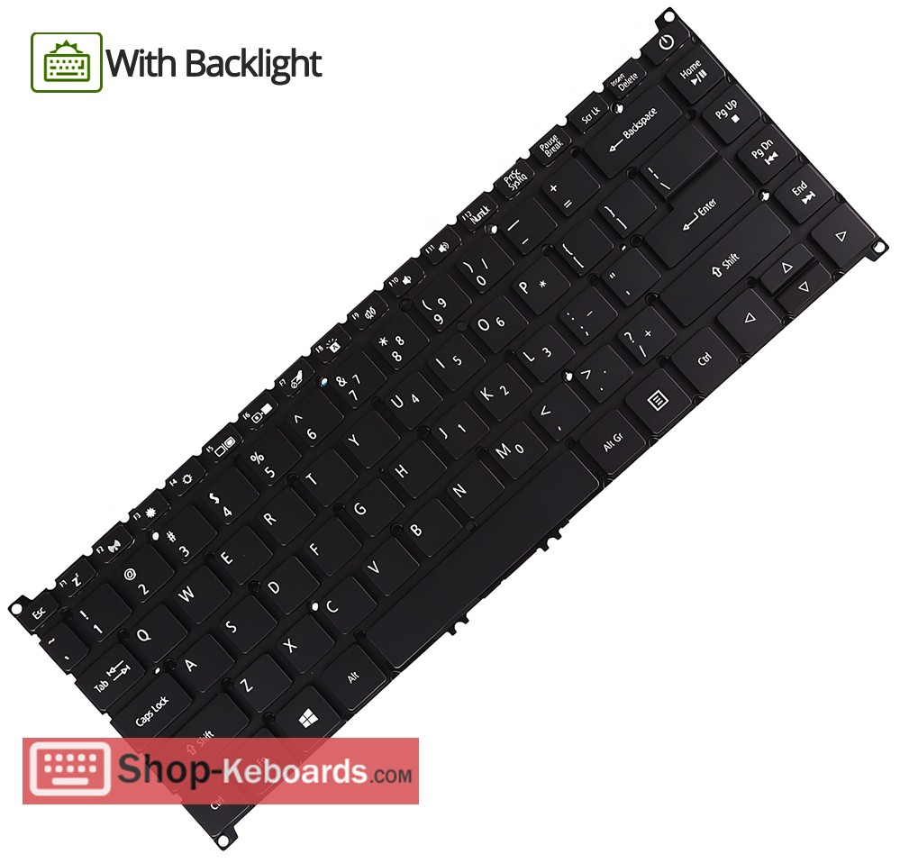Acer ASPIRE A715-73G Keyboard replacement