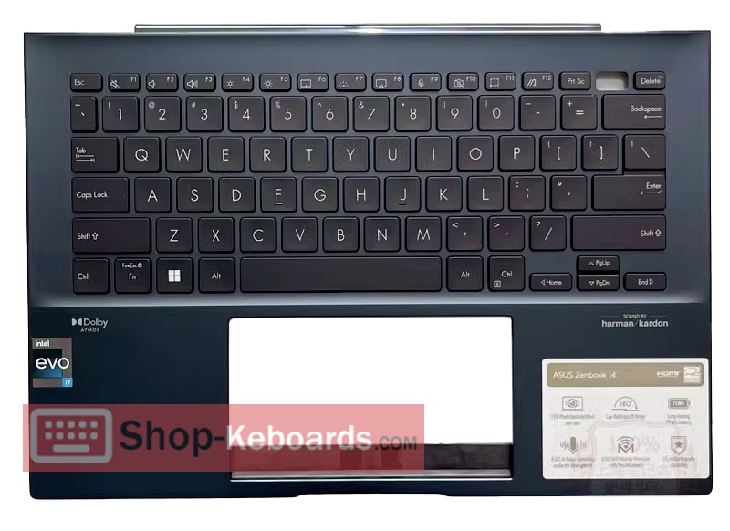 Asus ZENBOOK UX3402ZA-OLED1Q5  Keyboard replacement