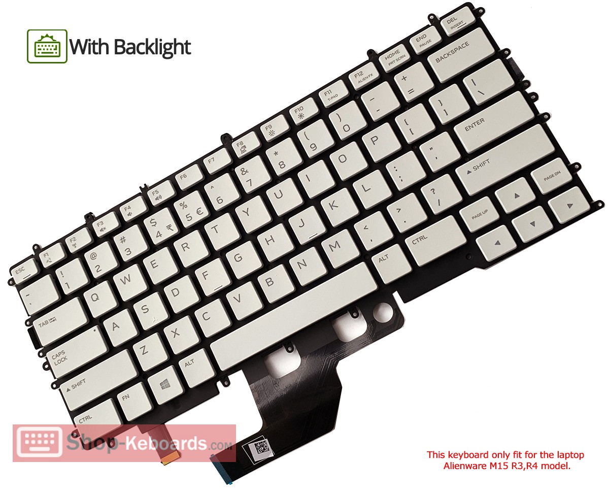 Dell P87F003 Keyboard replacement