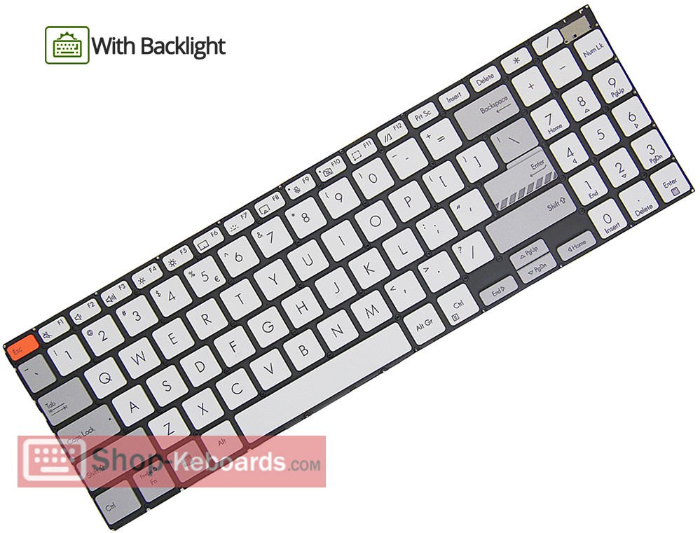 Asus Vivobook Pro 16X OLED N7600QE-L2040  Keyboard replacement