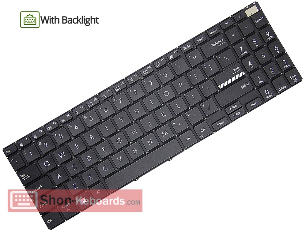 Asus Vivobook Pro 15 M6500QC-OLED-L731X  Keyboard replacement