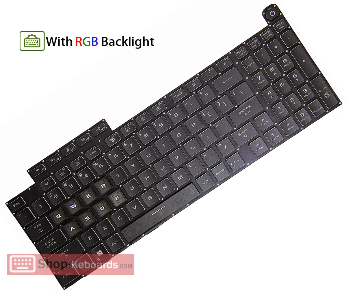 Asus G814JI Keyboard replacement