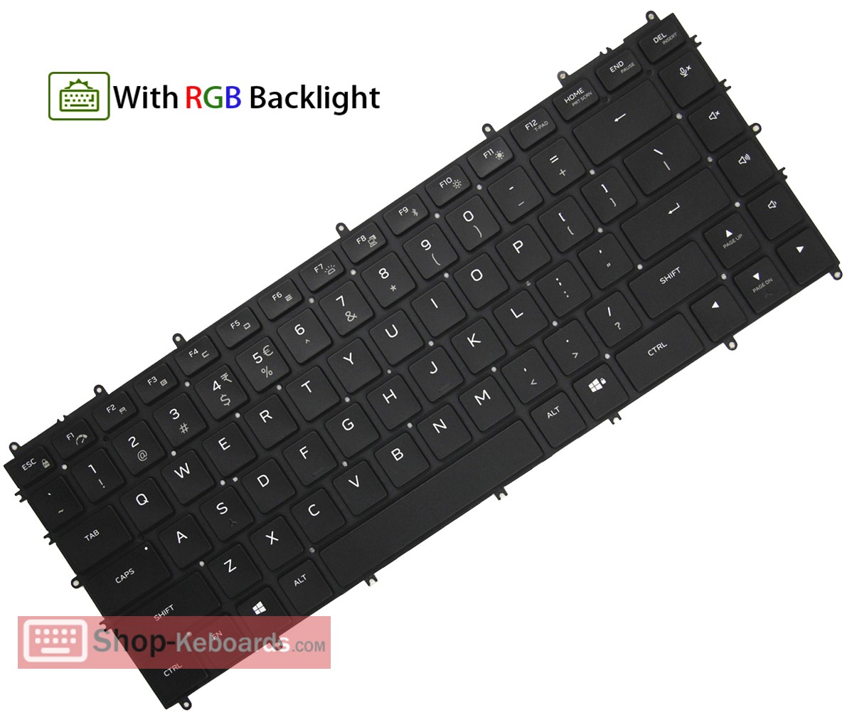 Dell Alienware x15 R1 Keyboard replacement