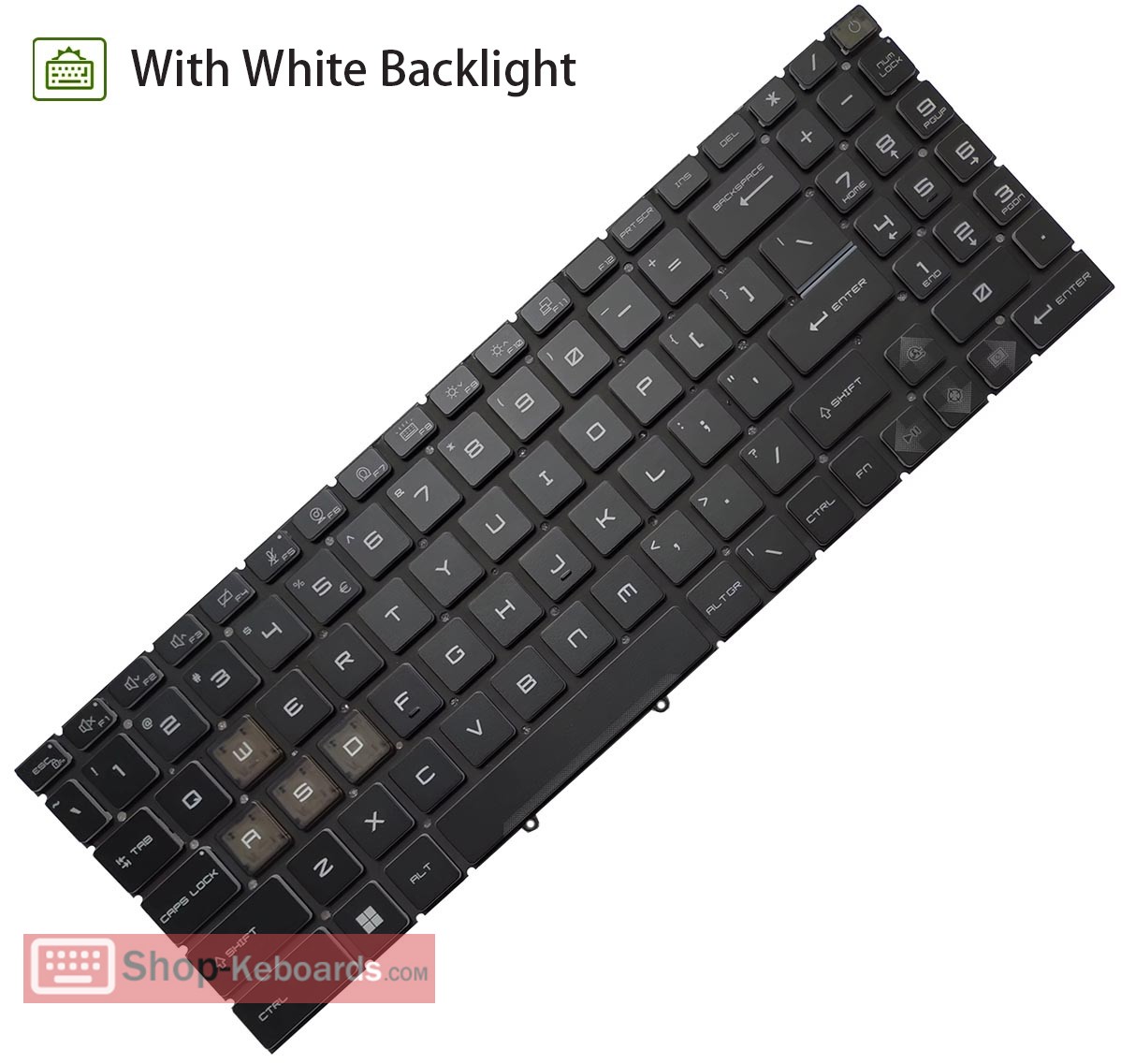 MSI Pulse 15 B13VGK Keyboard replacement