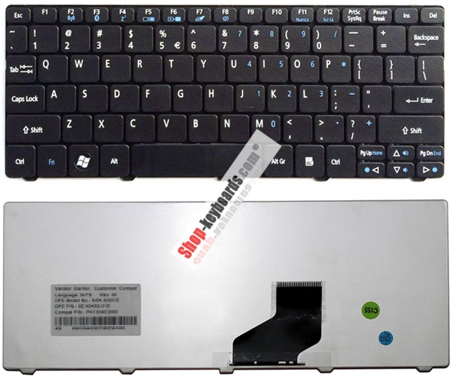 Gateway AEZA5E00010 Keyboard replacement