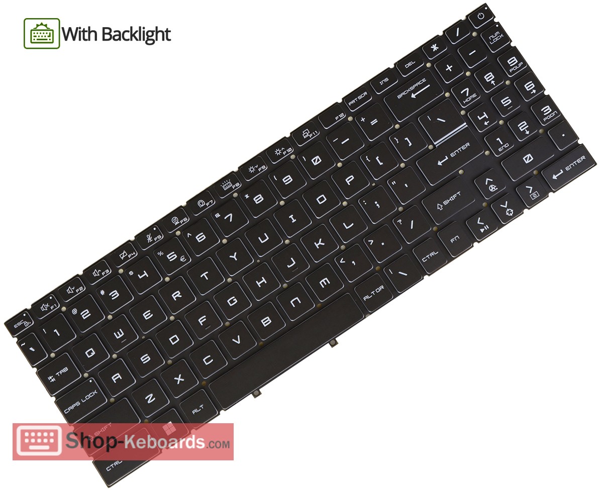 MSI MS-15H5 Keyboard replacement