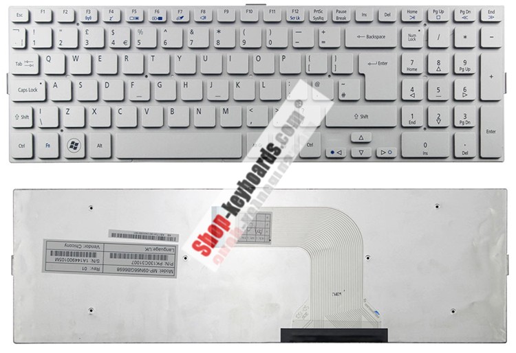 Acer AEZYAL00010  Keyboard replacement